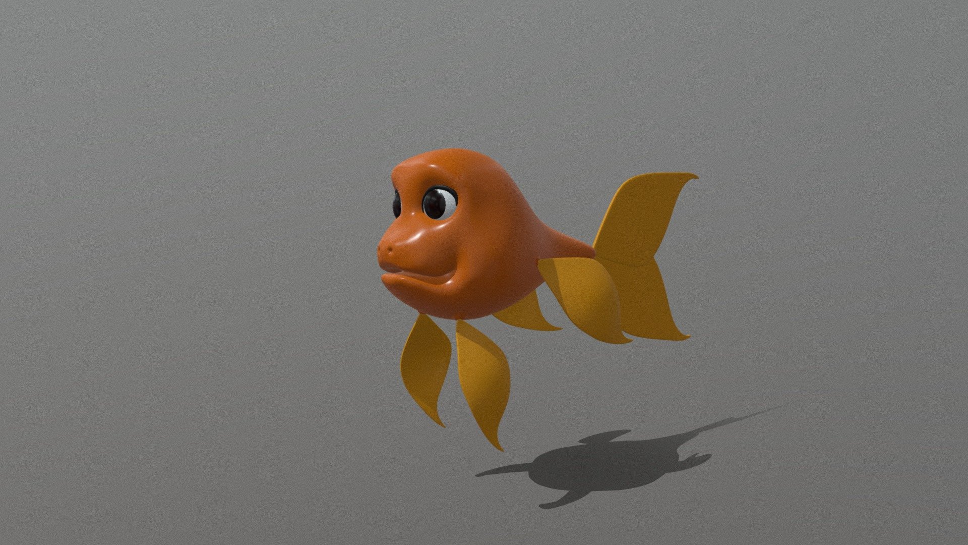 A Cartoon Fish🐠 3d model