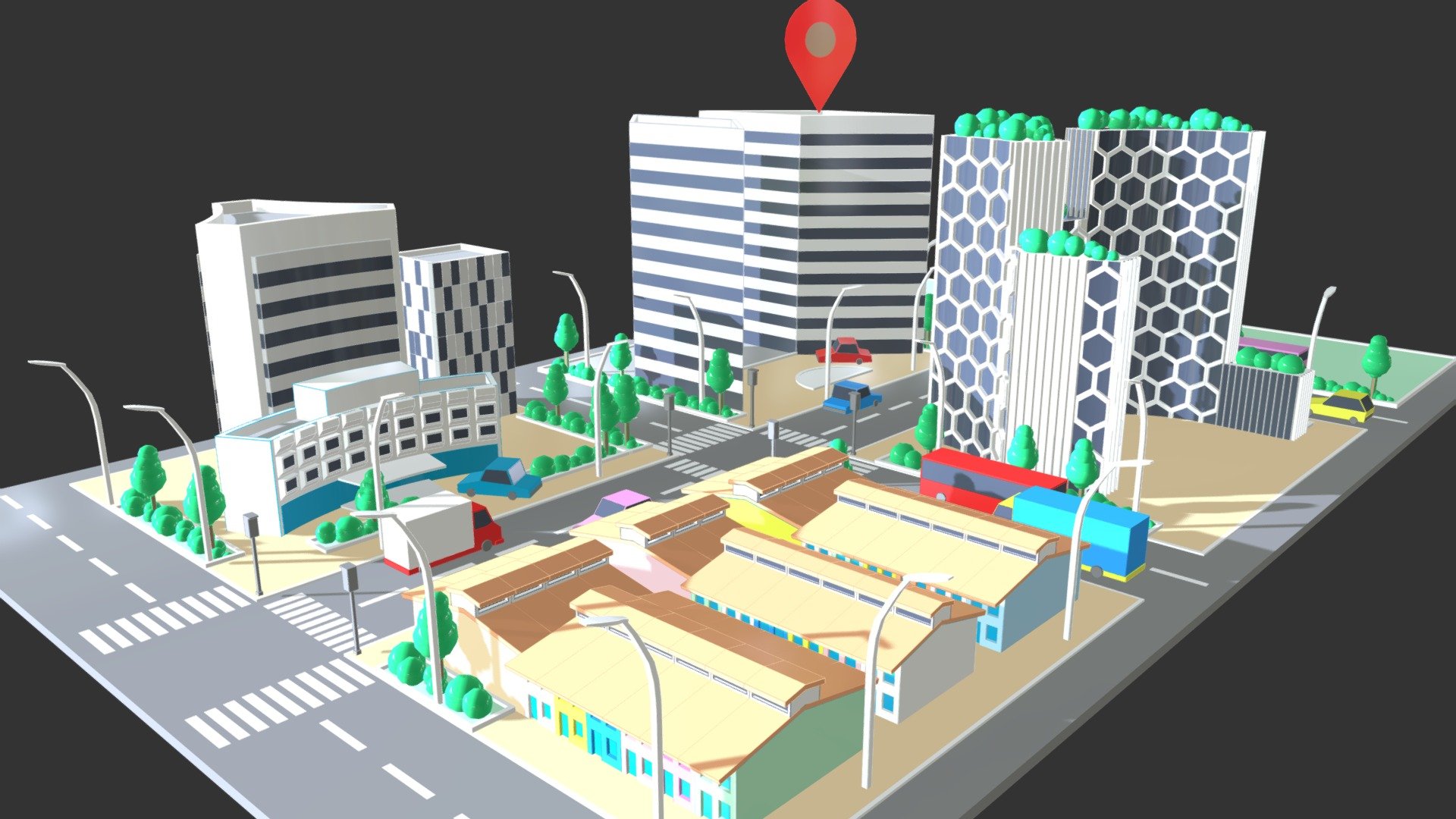 Street View Singapore 3d model