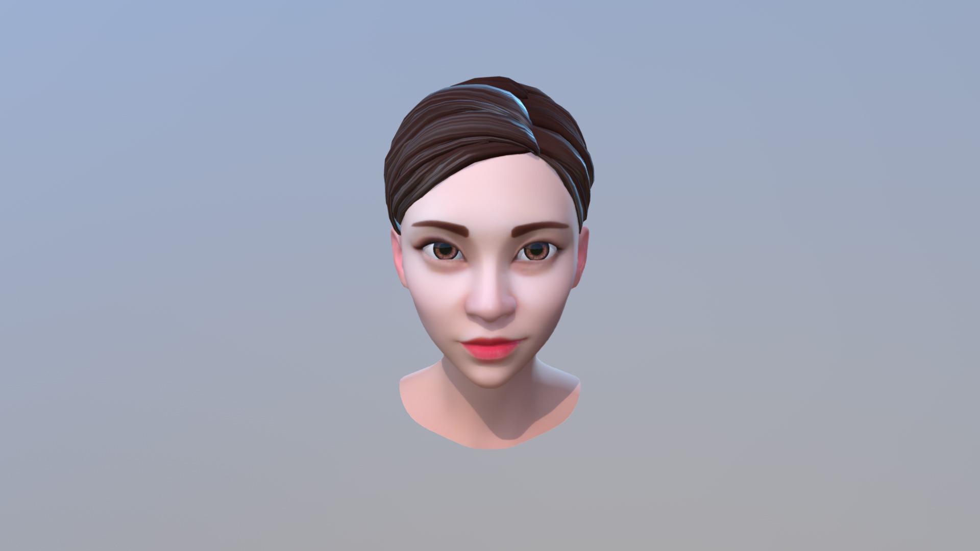 woman_cartoon_avatar 3d model