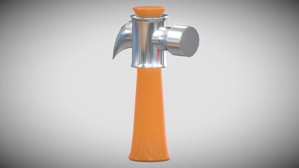 Cartoon Hammer 3d model