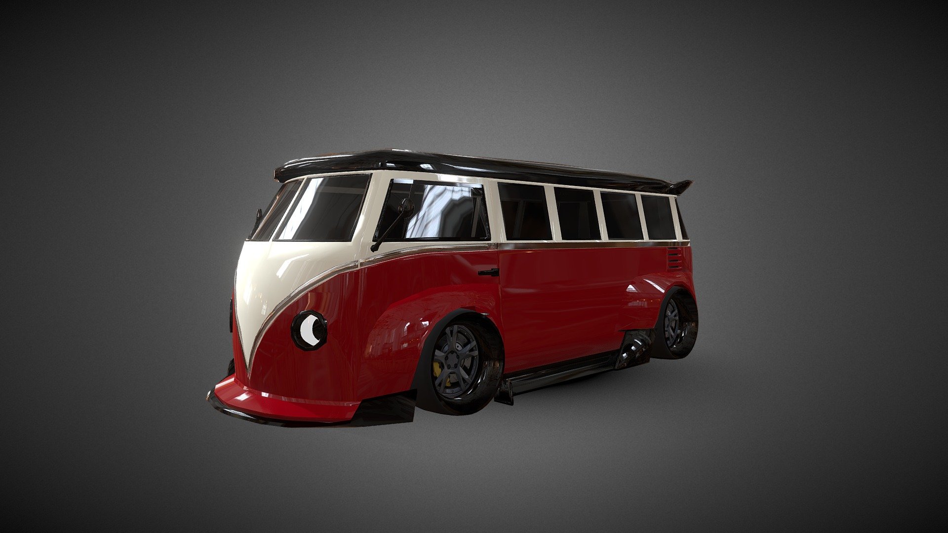 VW TRANSPORTER WIDEBODY 3d model