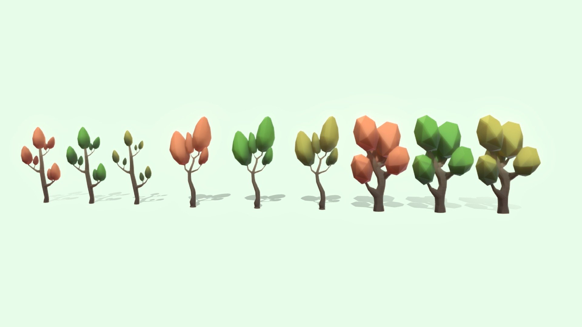 Cartoon Tree 3d model