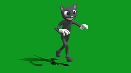 Cartoon Cat Running