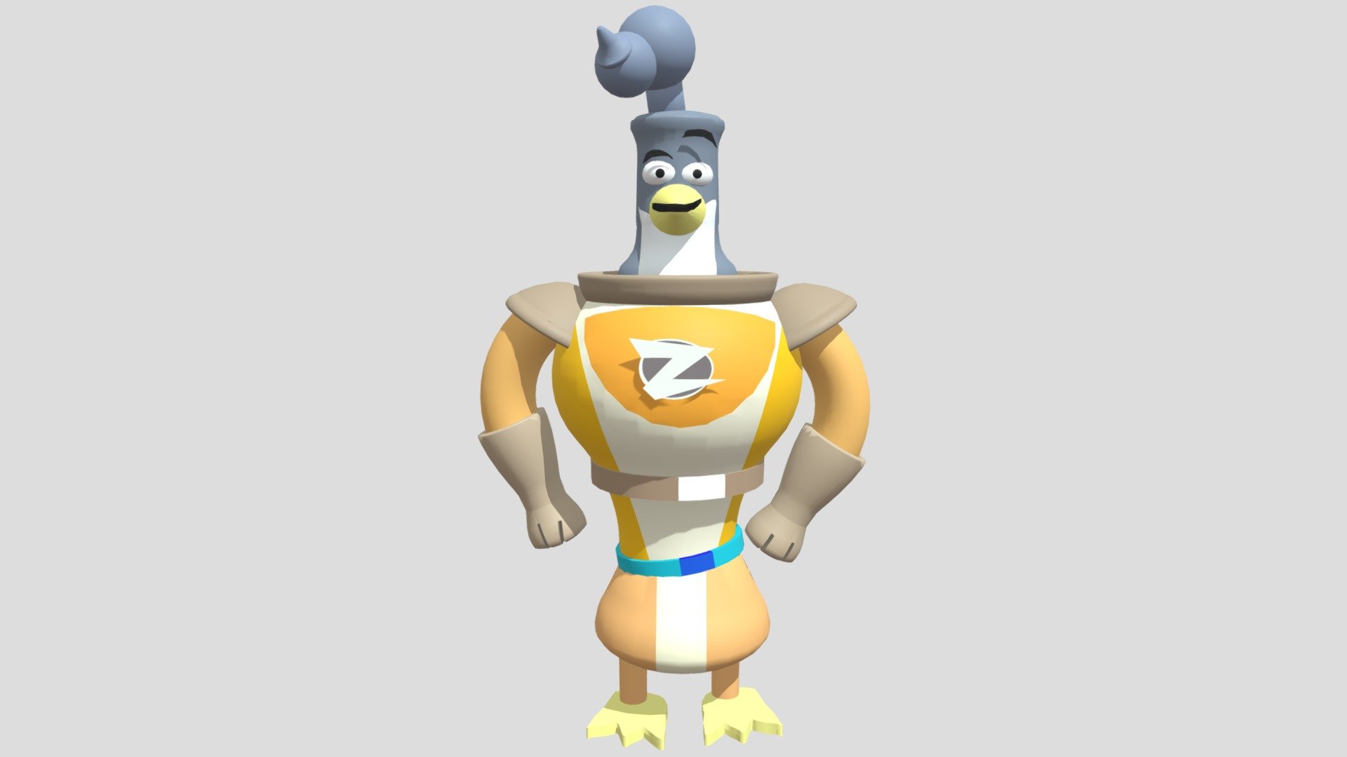 Zidgel (Cartoon-style remastered) 3d model