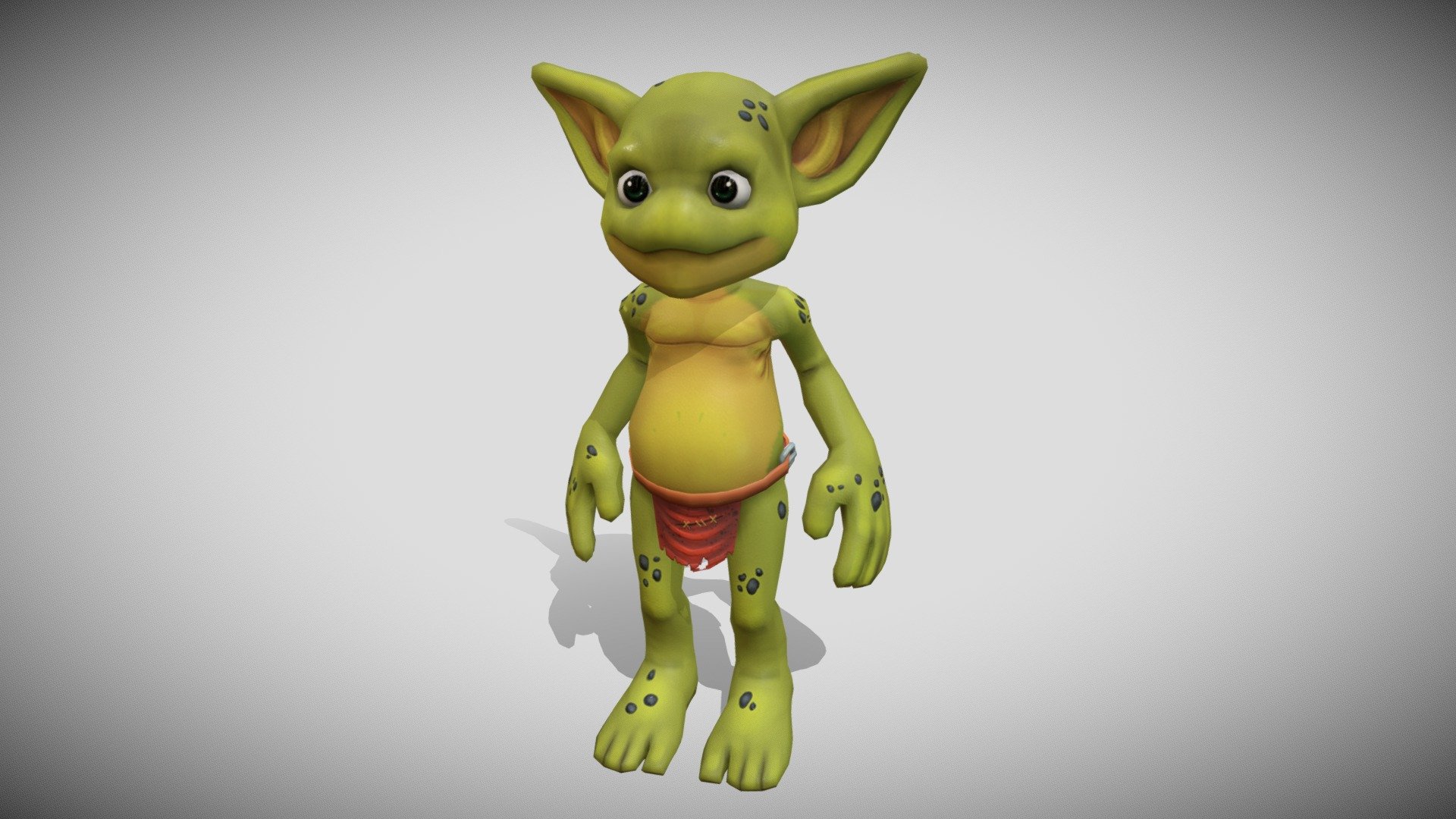 Cartoon Goblin 3d model