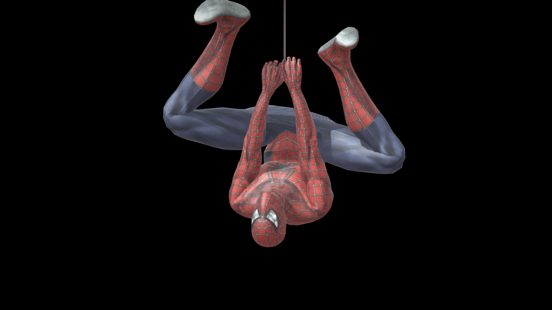 Spider-Man Upside down Model 3d model