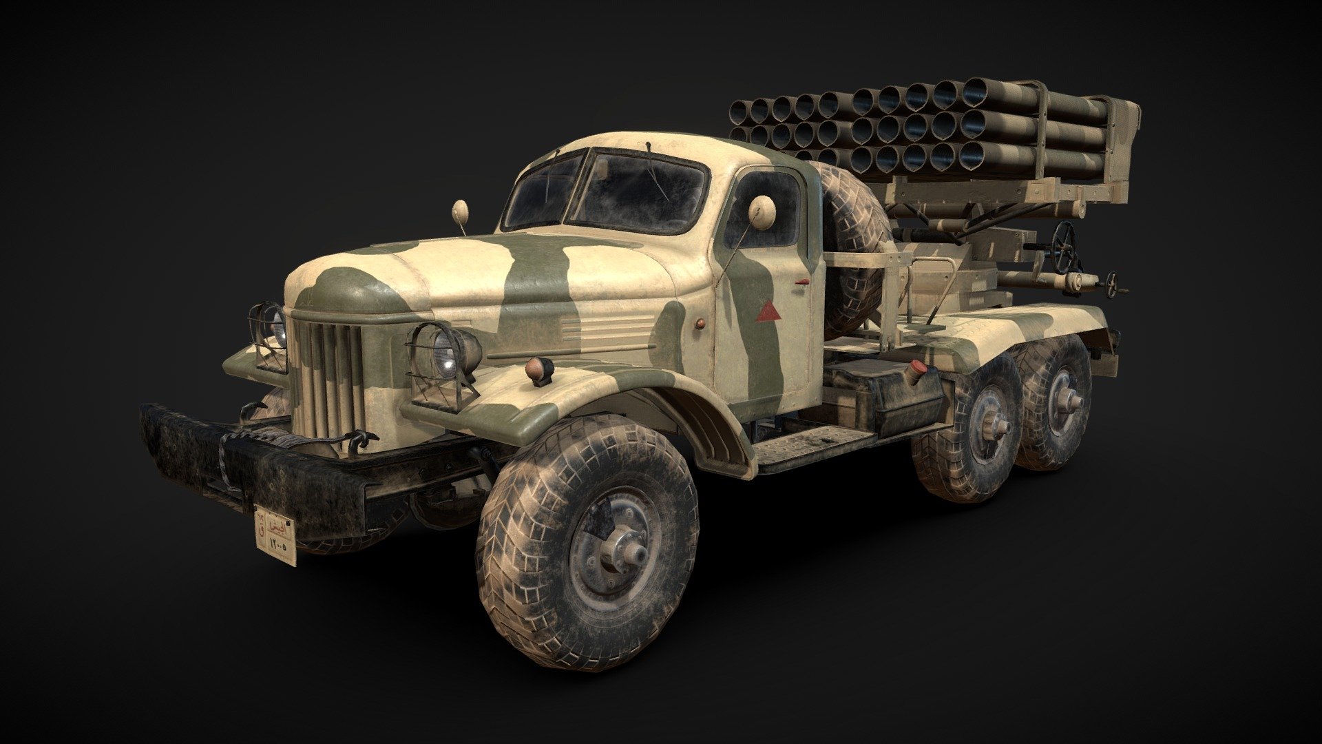 Zil 157 BM-21 3d model