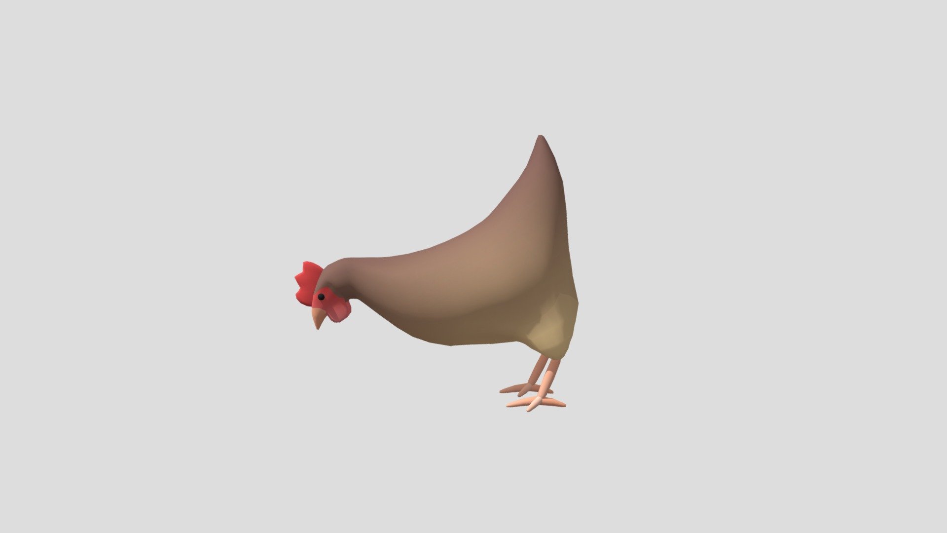 Cartoon Chicken 3d model