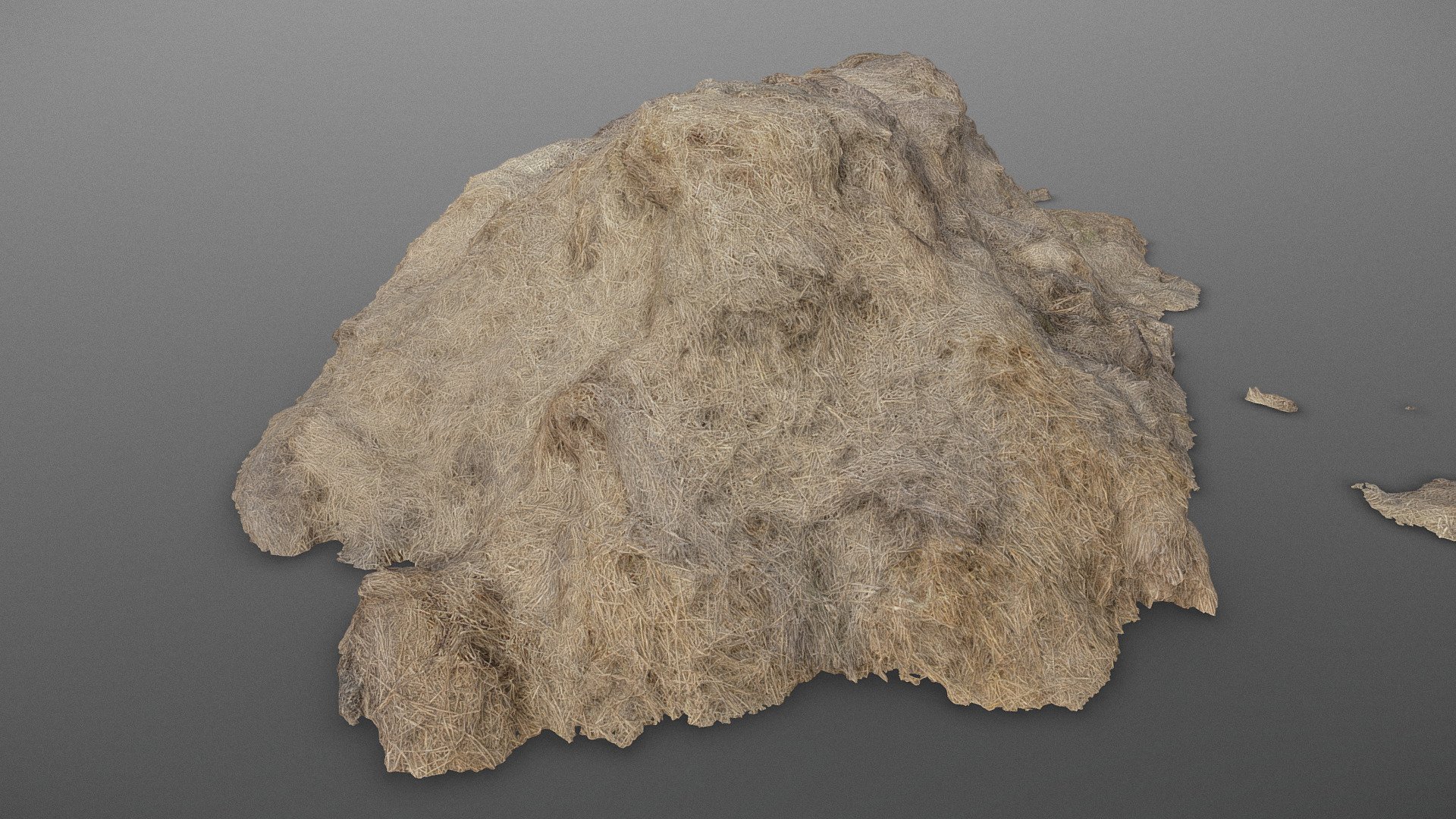 Medium hay stack pile 3d model