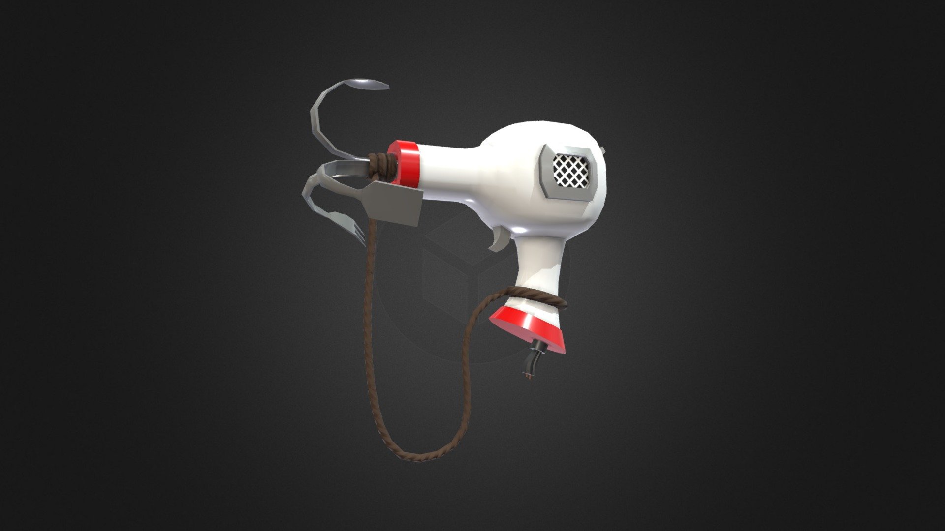 Cartoon Grappling Hook 3d model