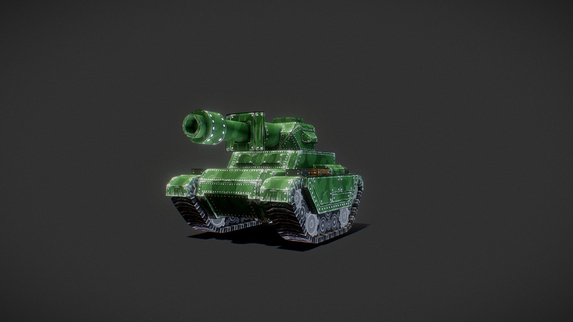 Cartoon Tank 3d model