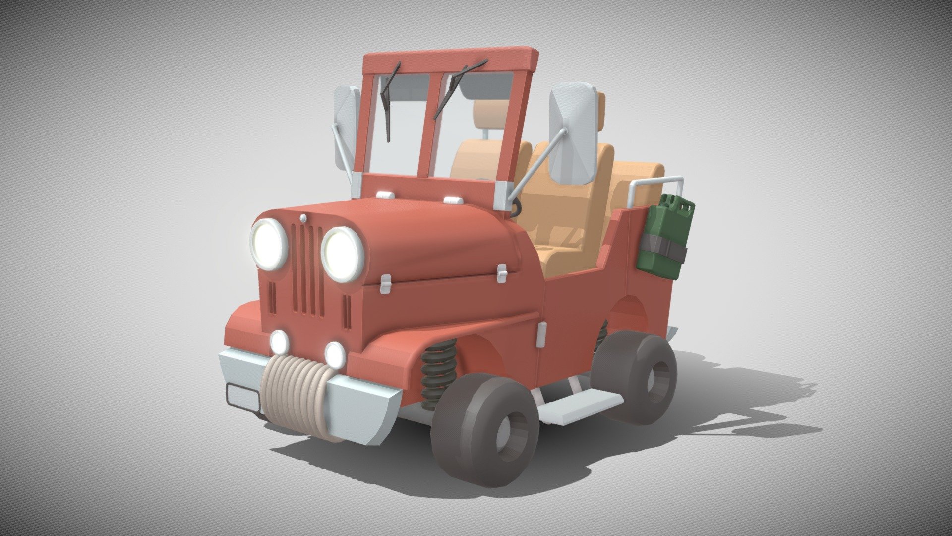 Cartoon Car 3d model