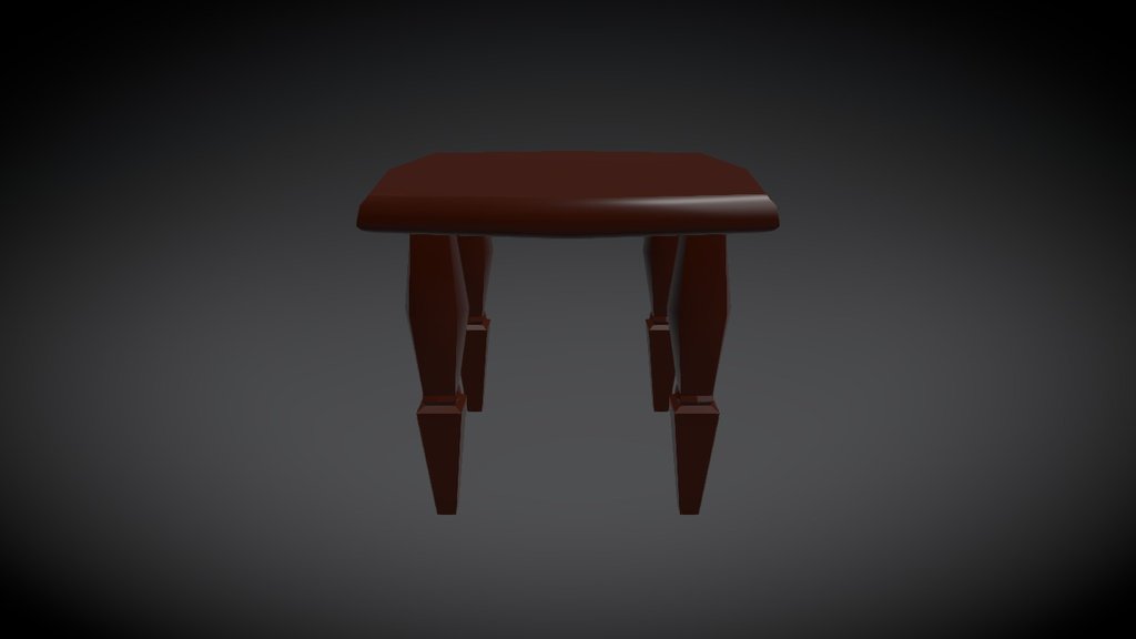 Cartoon table 3d model