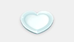 Cartoon heart shaped plate