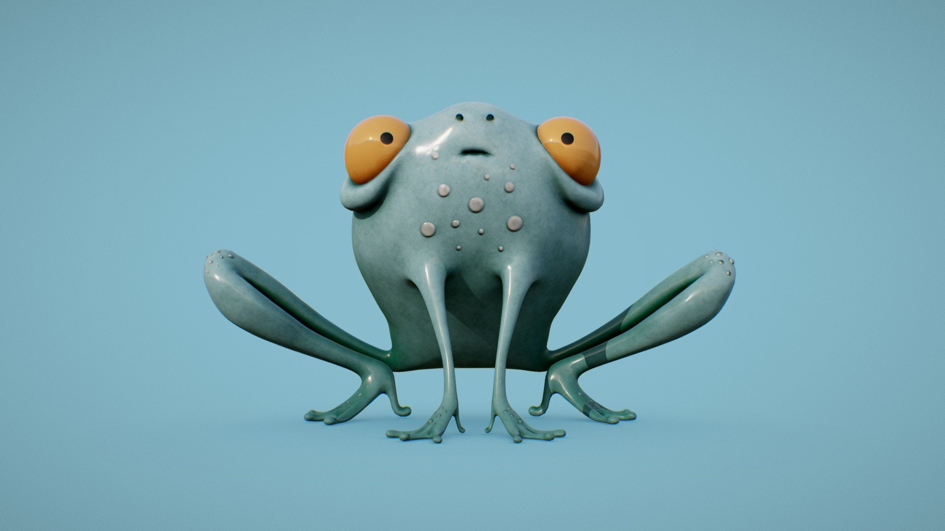 Rana -Cartoon 3d model