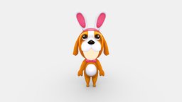 Cartoon puppy doll costume