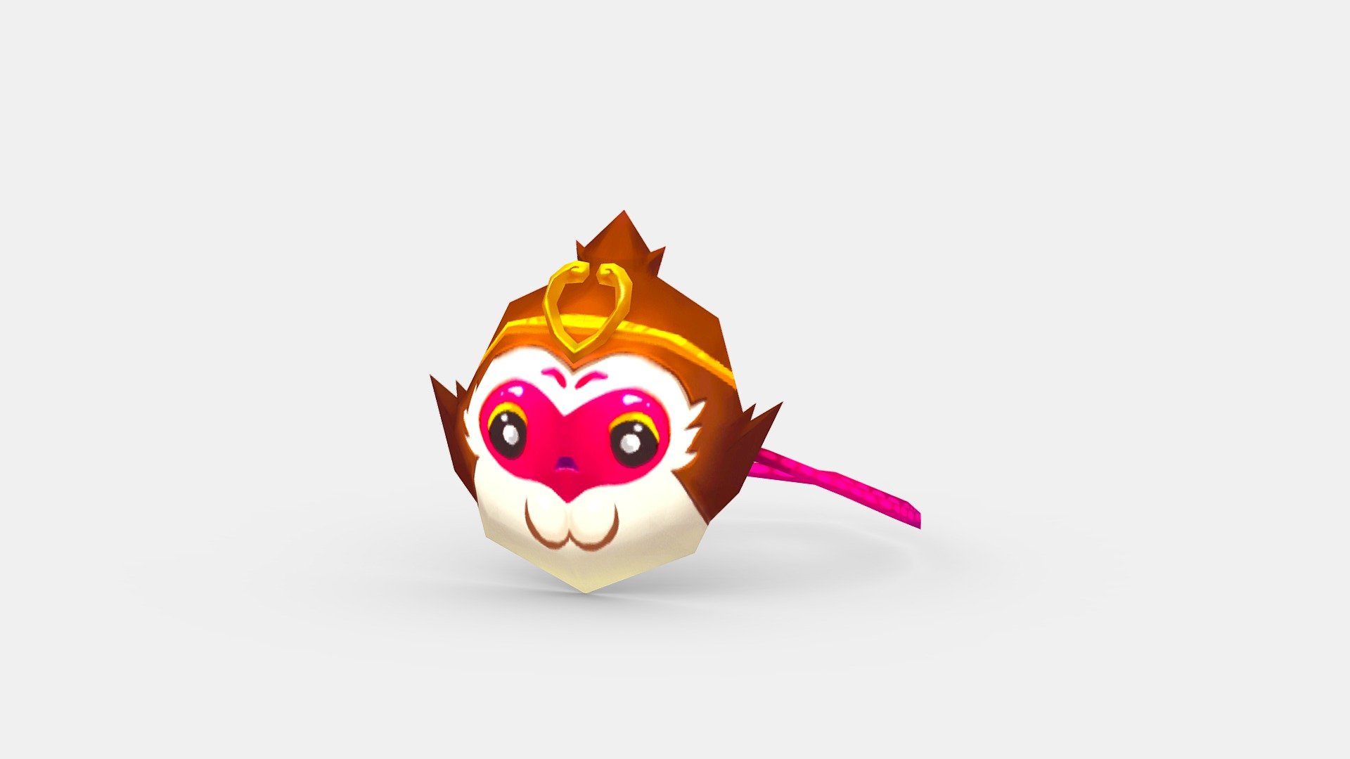 Cartoon monkey mask 3d model