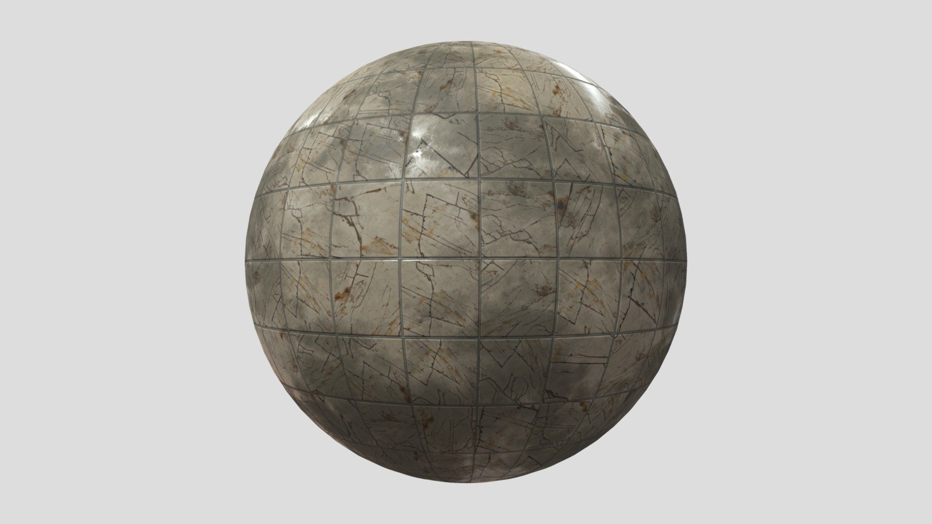 Floor Tile 002 V 02 PBR 4K Dirty 3d model