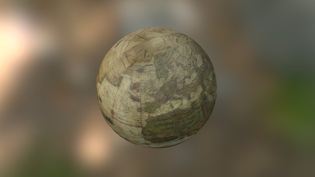 Mercator globe (earth) 3d model