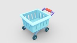 Cartoon shopping cart