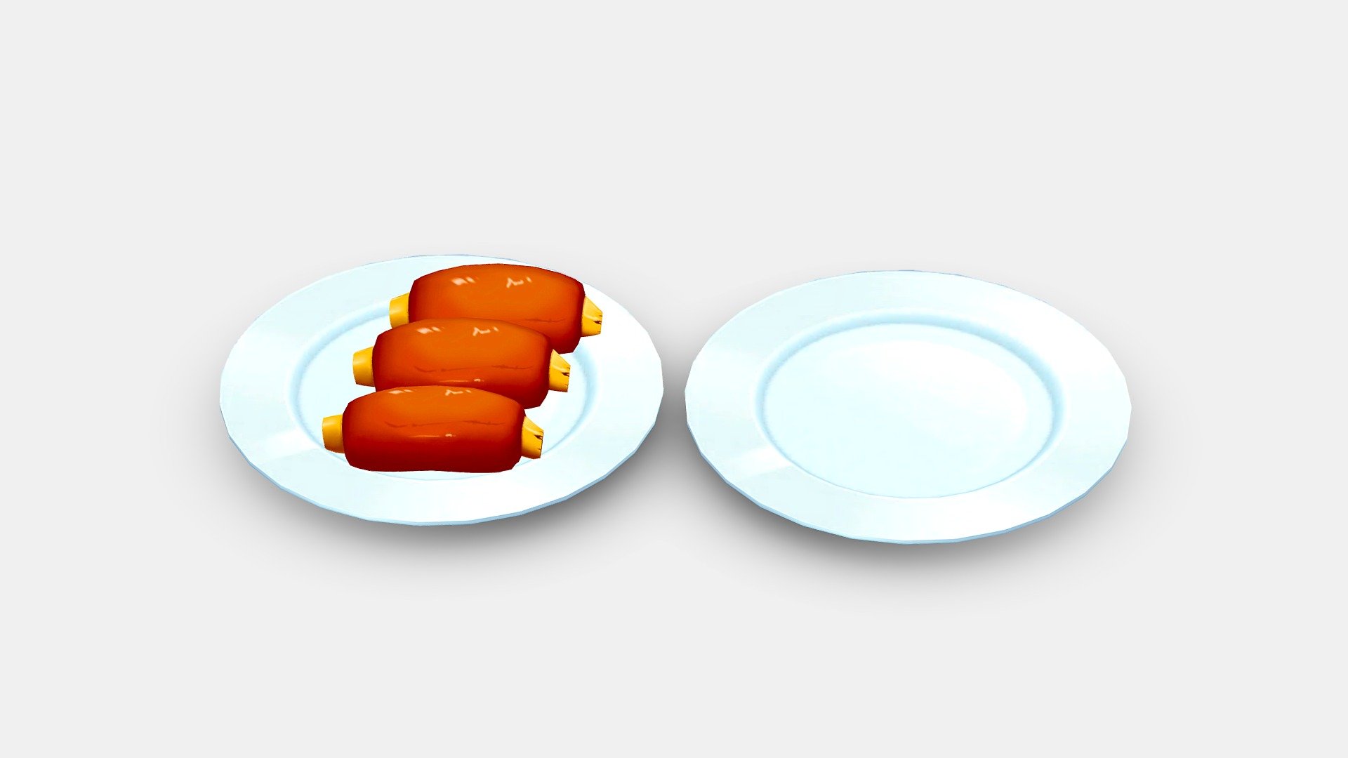 Cartoon Food 3d model