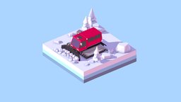 Cartoon Low Poly Ratrack