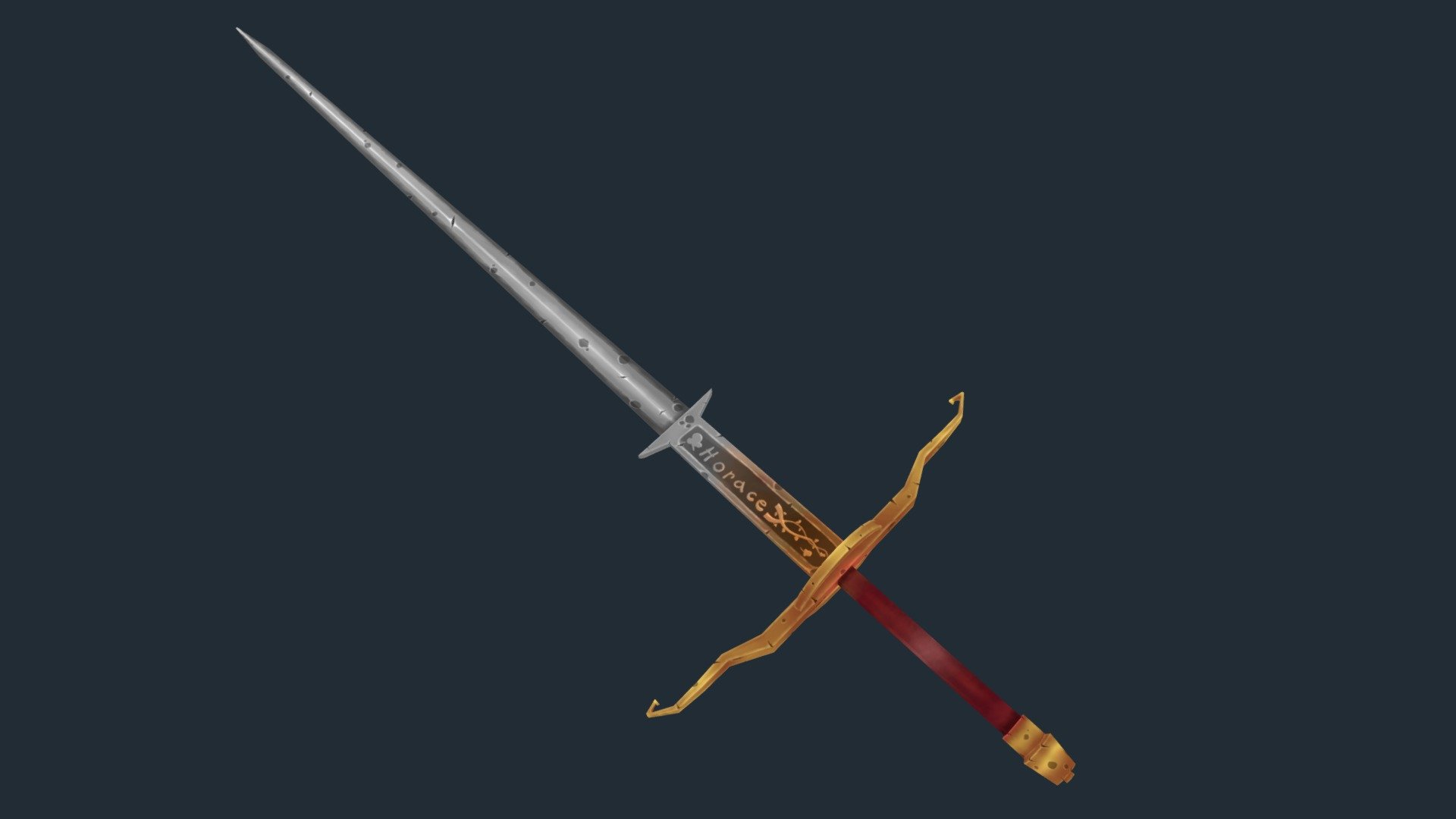 Cartoon Greatsword / Zweihander 3d model