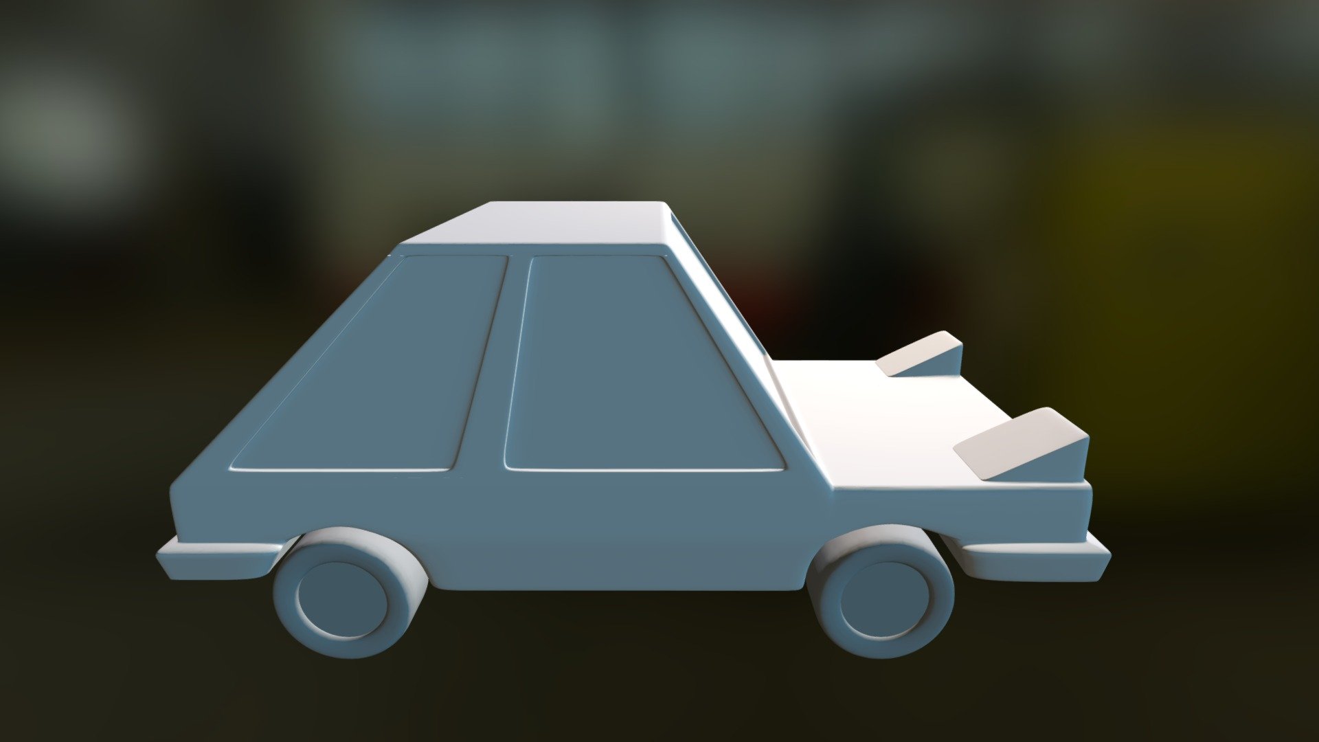 Cartoon cool little Car 3d model