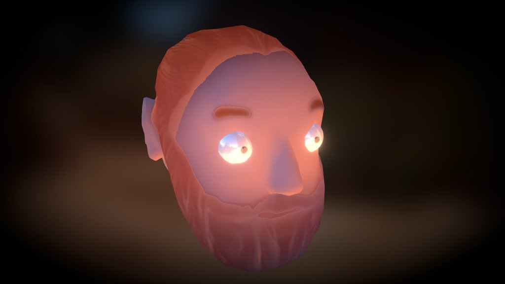 cartoon head 3d model