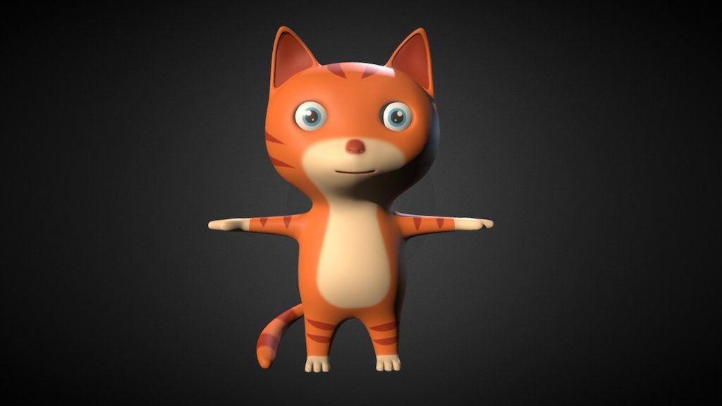 Cartoon Cat 3d model