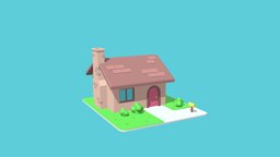 Lowpoly Cartoon House