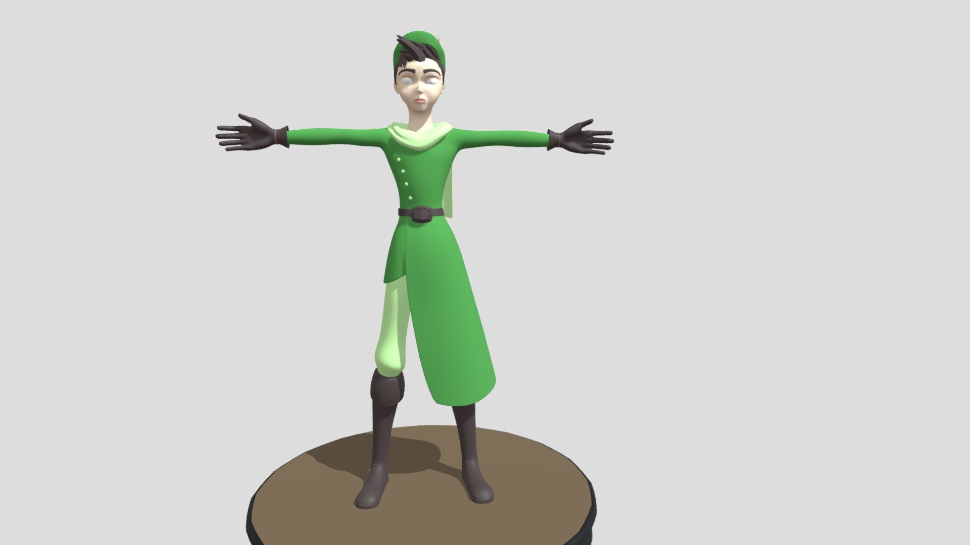 Peter Pan Cartoon  🧚🏻‍♂️ 3d model