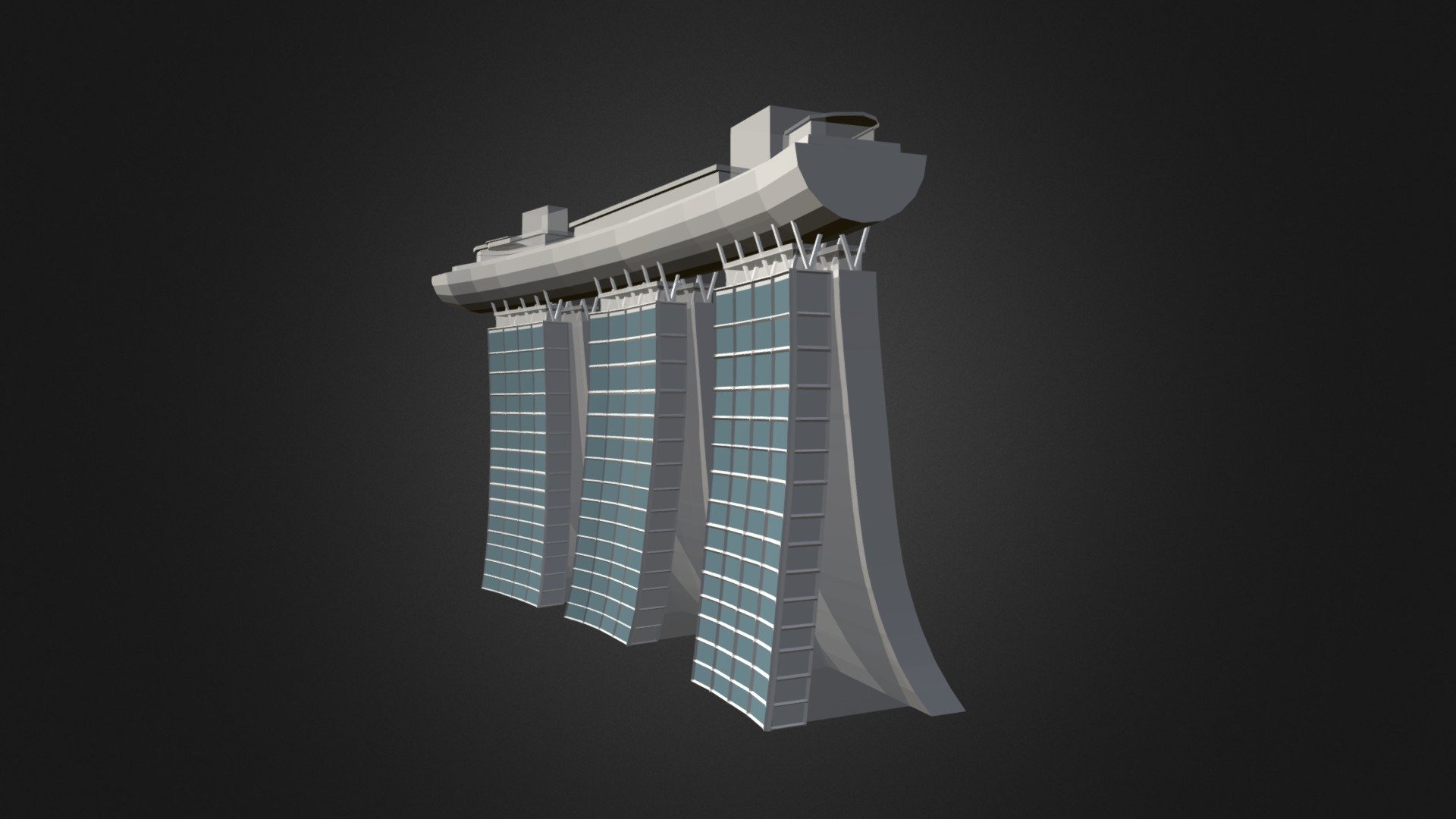 Singapore Marina Bay Sands 3d model