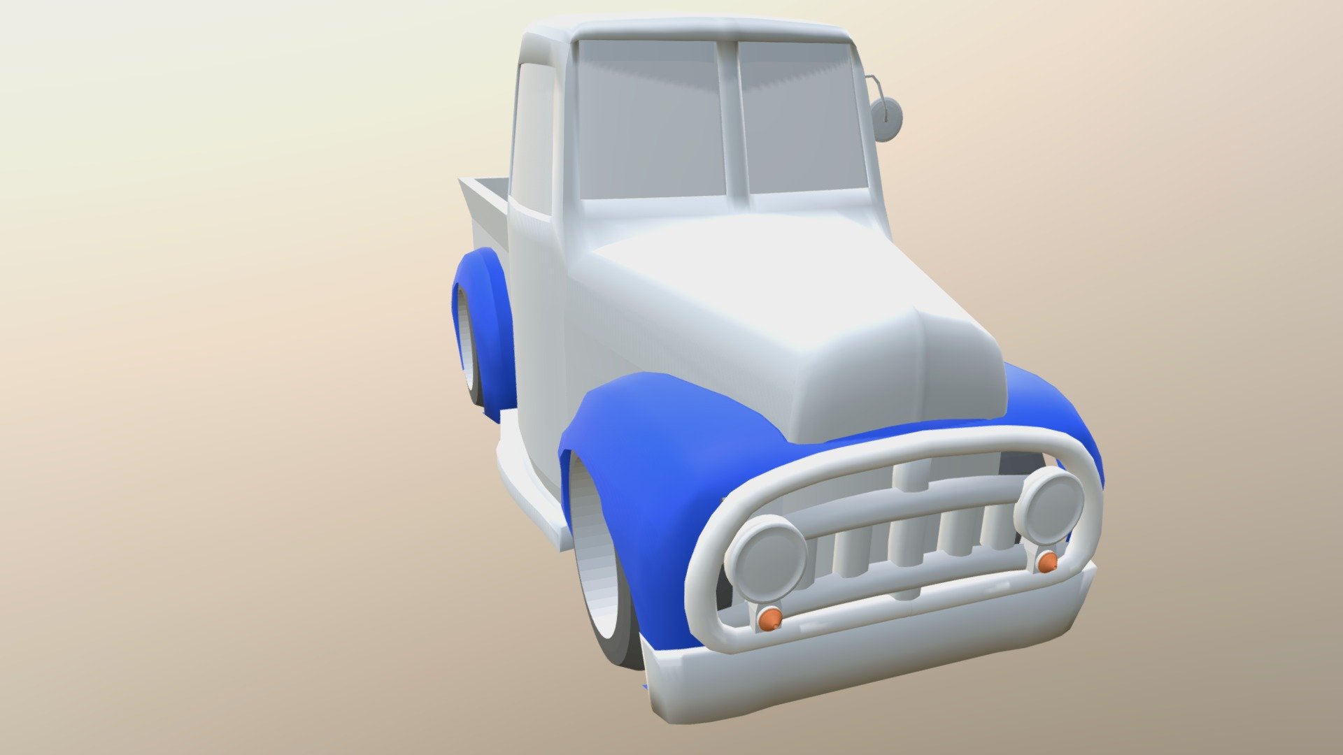 Pick Up Cartoon 3d model