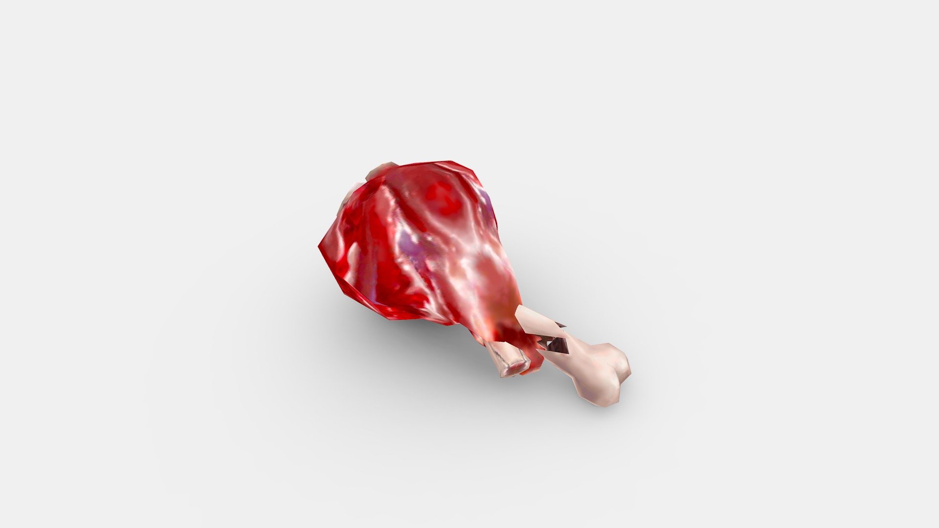 Cartoon Beef-Pork-Lamb-Fresh Meat Ingredients 3d model