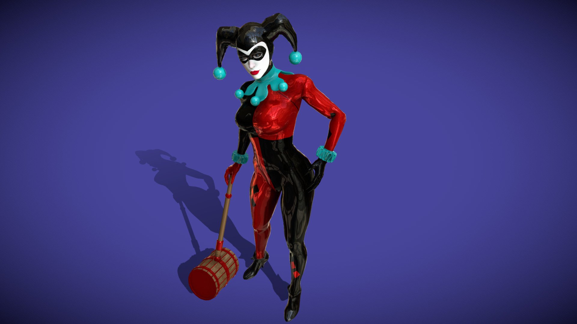 Harley quinn 90 3d model