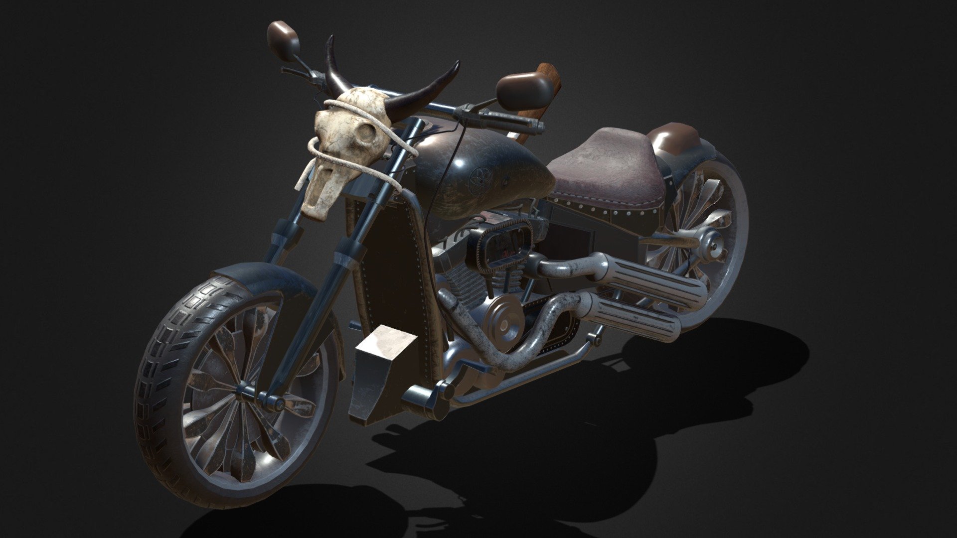 Old West Bike 3d model