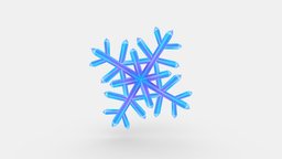 Cartoon snowflake