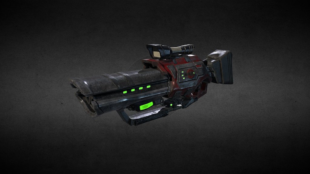 SciFi weapon 3d model