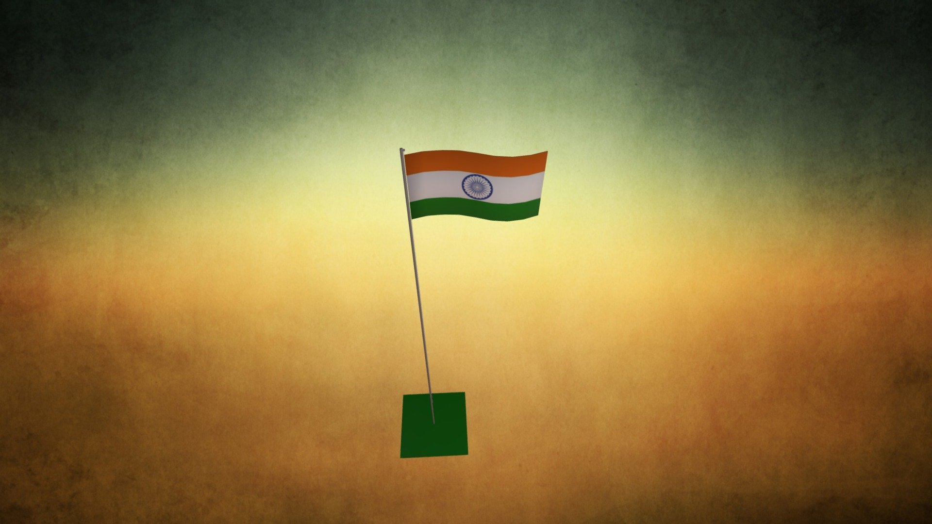 Indian Flag 3d model