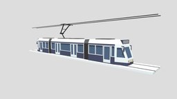 LowPoly Cartoon Tram