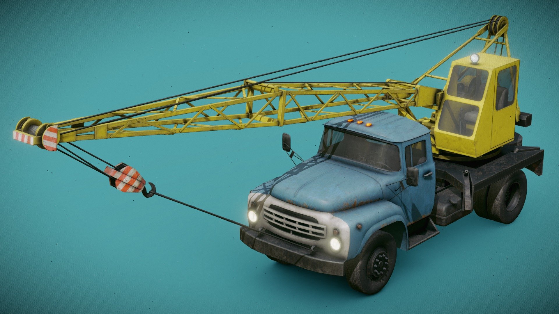 Mobile Crane 3d model