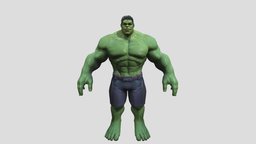 CARTOONIC HULK (Textured) (Rigged)