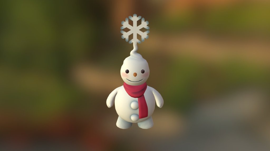 Snowman_Character 3d model