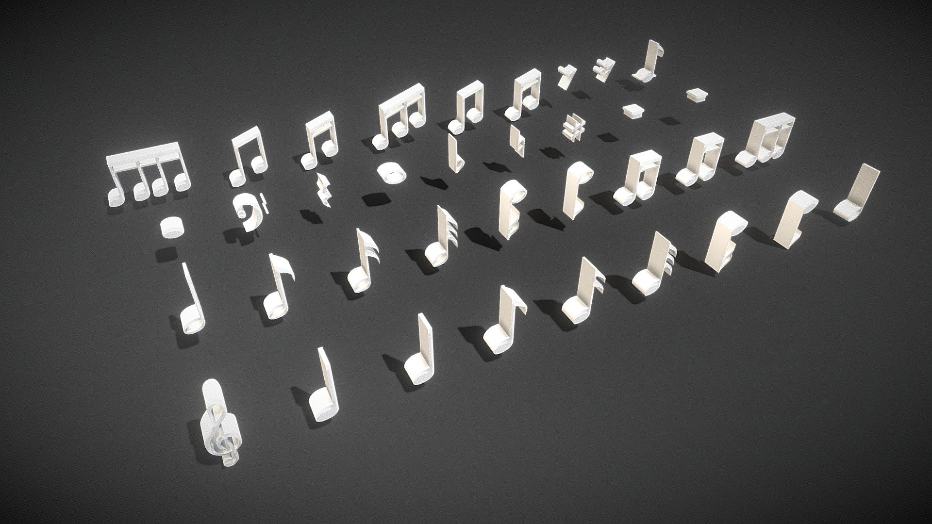 Musical Notes 3d model