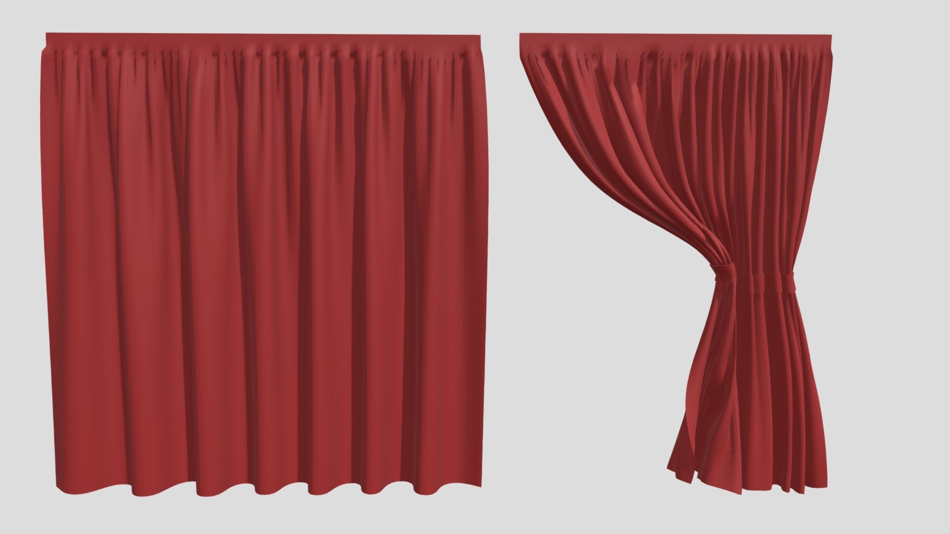 Curtain 3d model