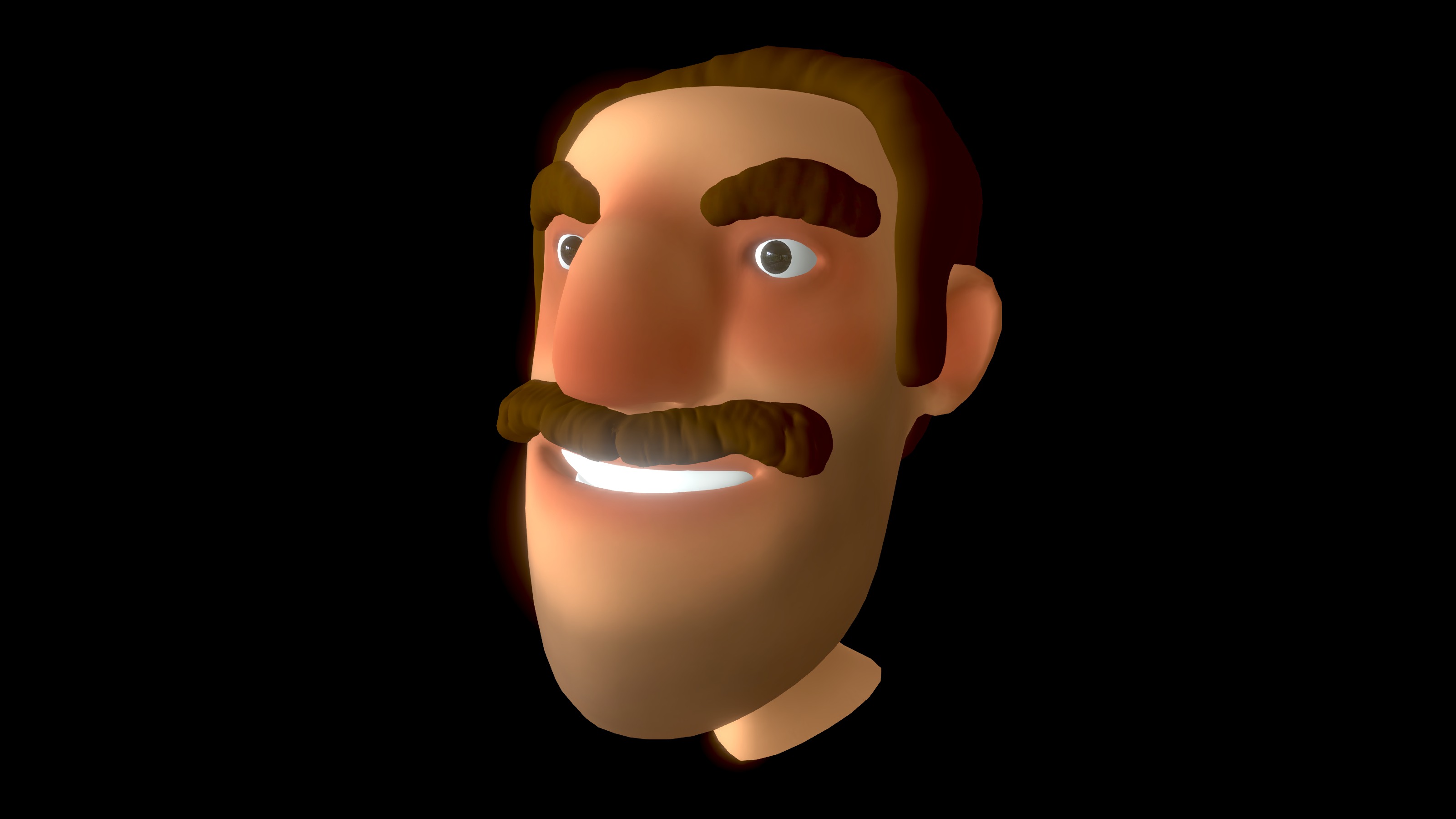 Cartoon Head 3d model