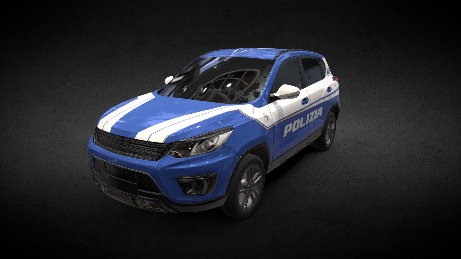 Suv Polizia di Stato 3d model