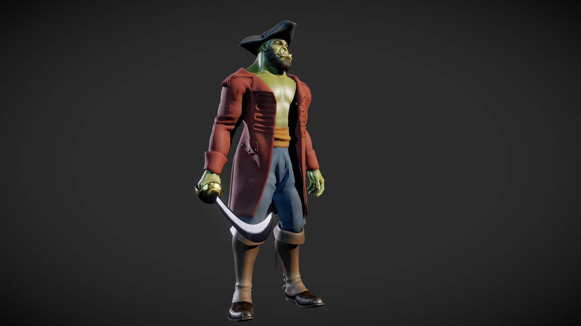 Orc Pirate 3d model