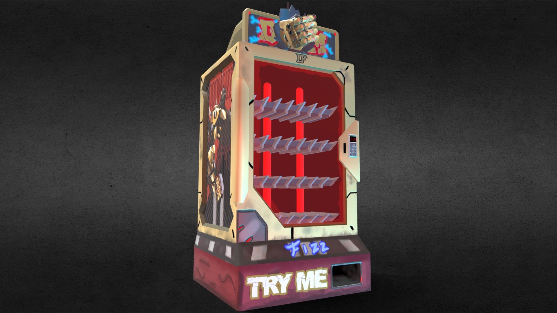 doomfizz, Fan-made Overwatch Vending Machine 3d model